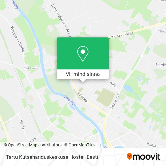 Tartu Kutsehariduskeskuse Hostel kaart