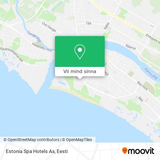 Estonia Spa Hotels As kaart