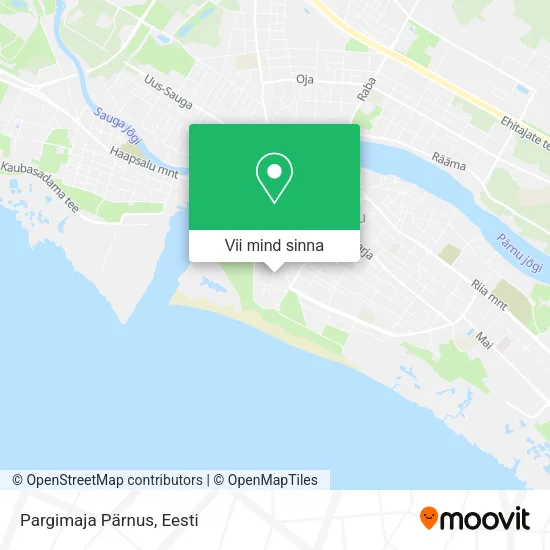 Pargimaja Pärnus kaart