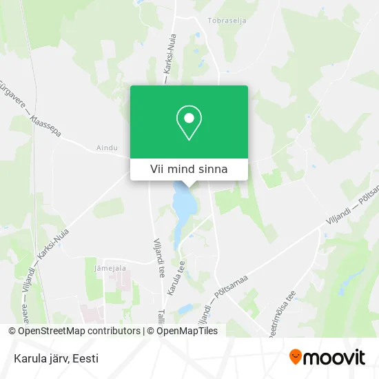 Karula järv kaart