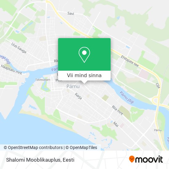 Shalomi Mooblikauplus kaart