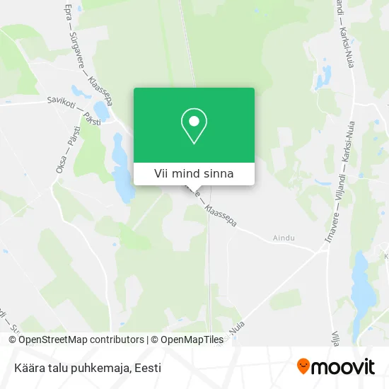 Käära talu puhkemaja kaart