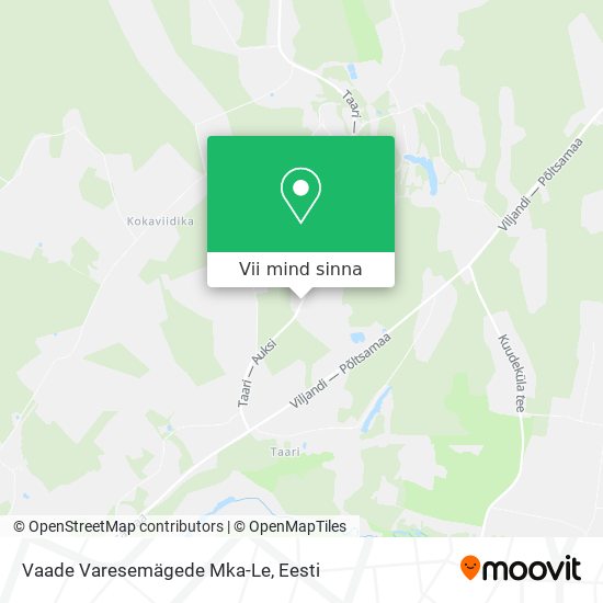 Vaade Varesemägede Mka-Le kaart