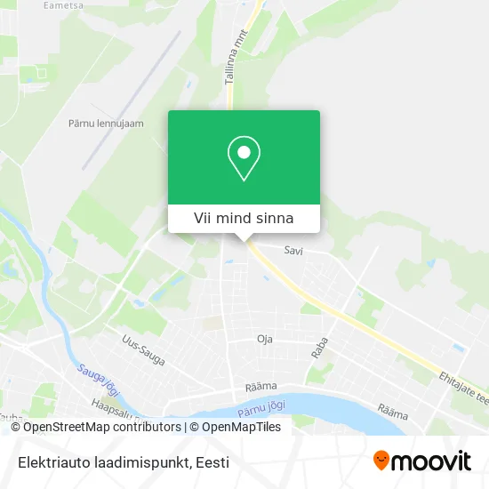 Elektriauto laadimispunkt kaart