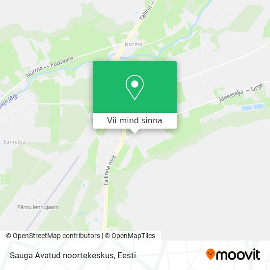 Sauga Avatud noortekeskus kaart