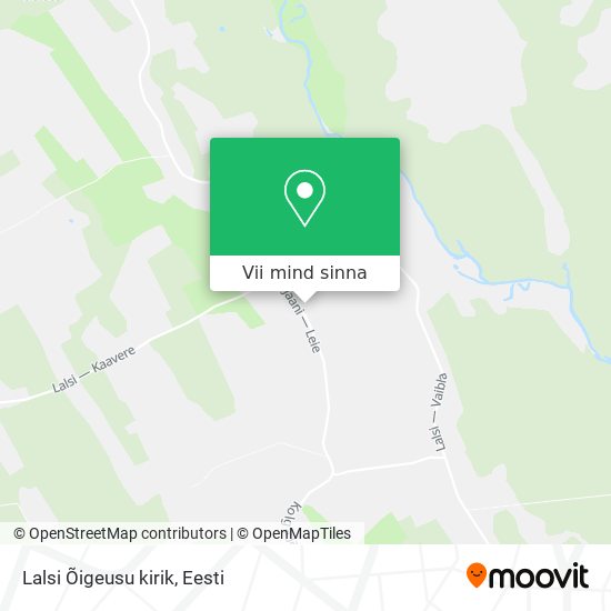 Lalsi Õigeusu kirik kaart