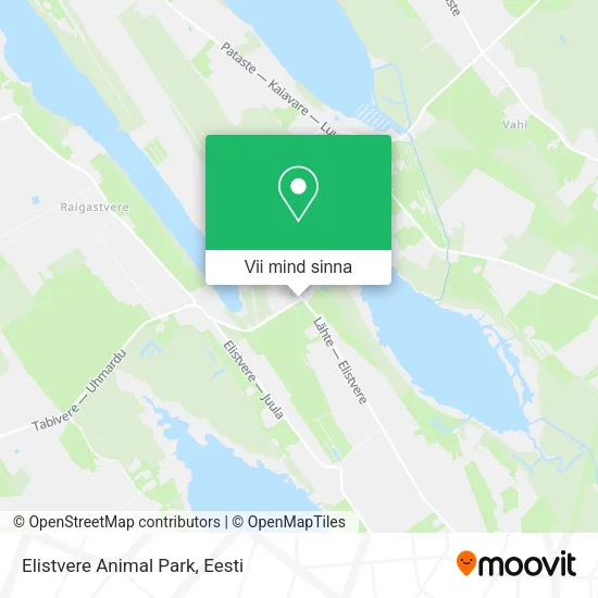 Elistvere Animal Park kaart