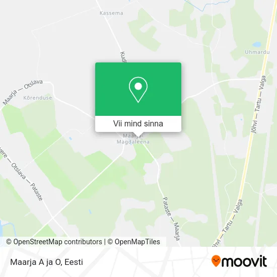 Maarja A ja O kaart
