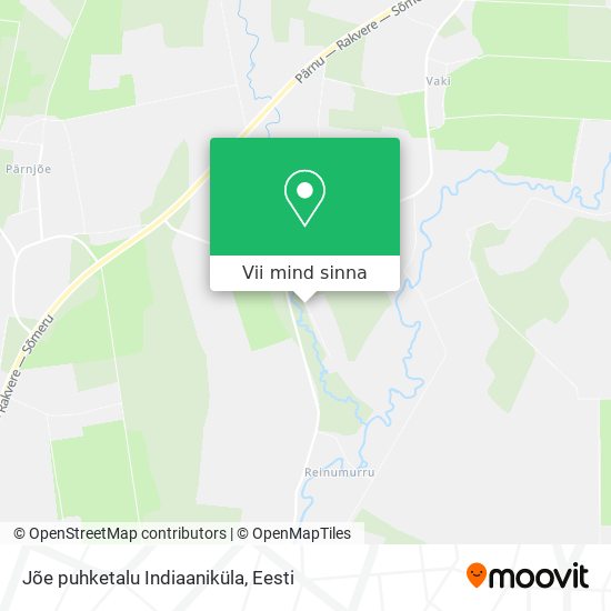 Jõe puhketalu Indiaaniküla kaart