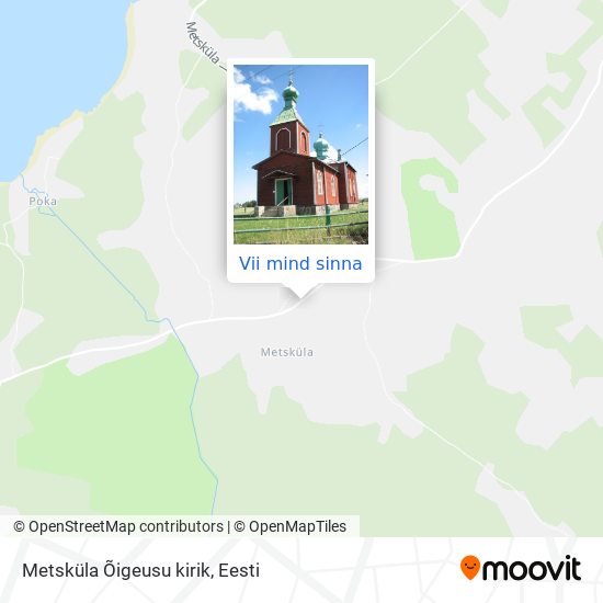Metsküla Õigeusu kirik kaart