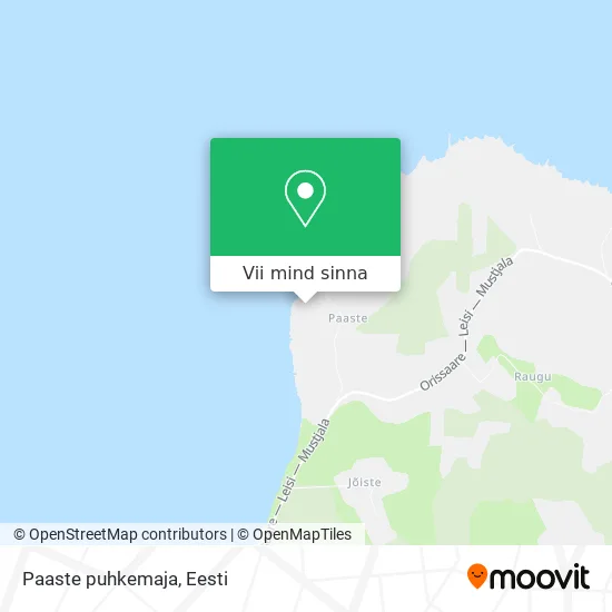 Paaste puhkemaja kaart