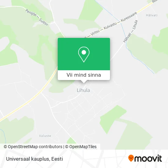 Universaal kauplus kaart