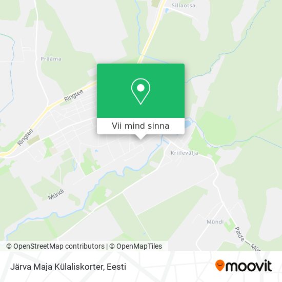 Järva Maja Külaliskorter kaart