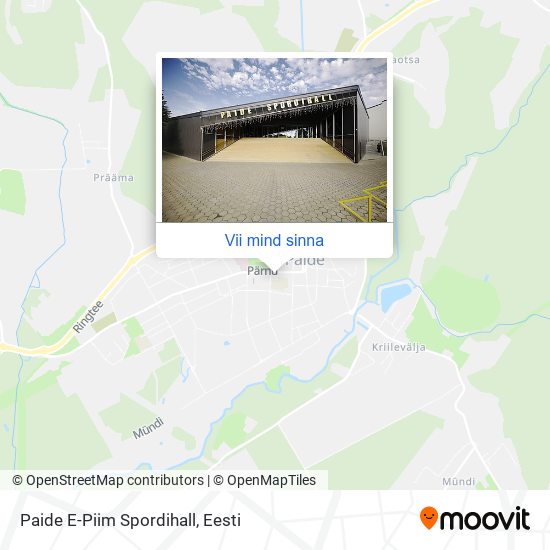 Paide E-Piim Spordihall kaart