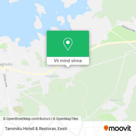 Tammiku Hotell & Restoran kaart