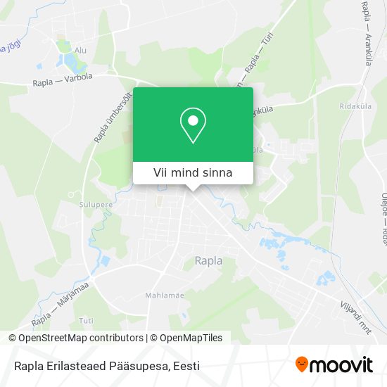 Rapla Erilasteaed Pääsupesa kaart
