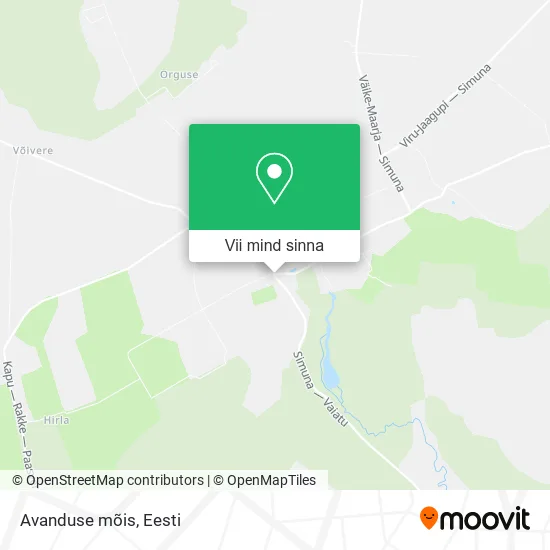 Avanduse mõis kaart