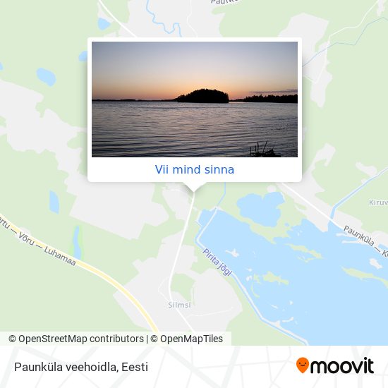 Paunküla veehoidla kaart