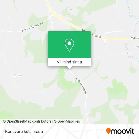 Kanavere küla kaart