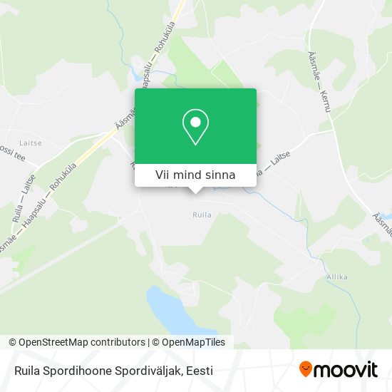 Ruila Spordihoone Spordiväljak kaart