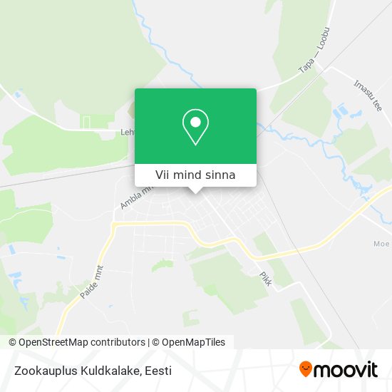 Zookauplus Kuldkalake kaart