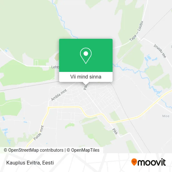 Kauplus Evitra kaart