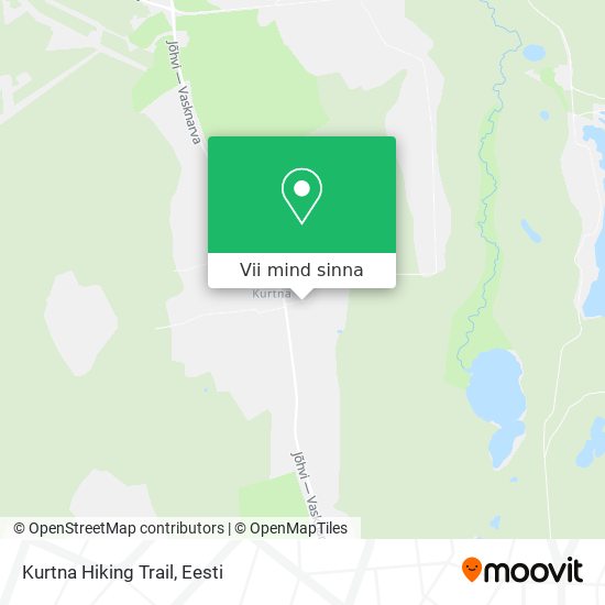 Kurtna Hiking Trail kaart