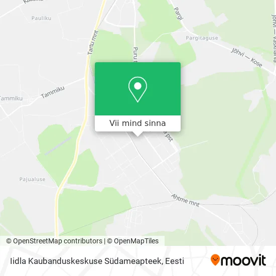 Iidla Kaubanduskeskuse Südameapteek kaart