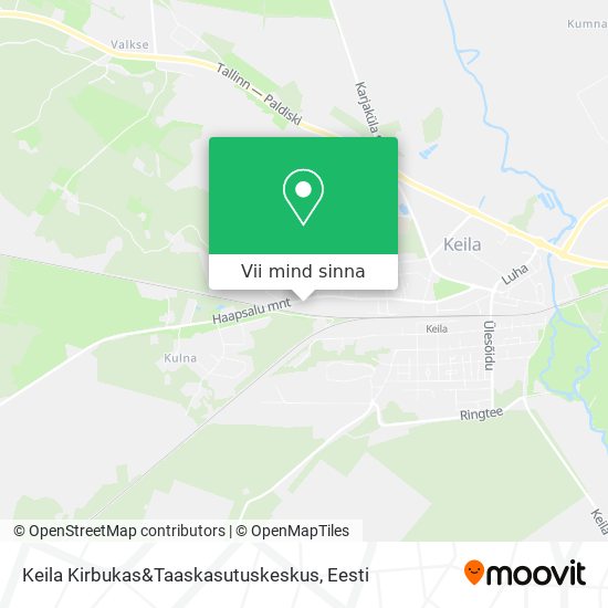 Keila Kirbukas&Taaskasutuskeskus kaart
