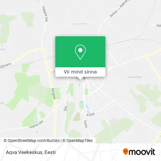 Aqva Veekeskus kaart