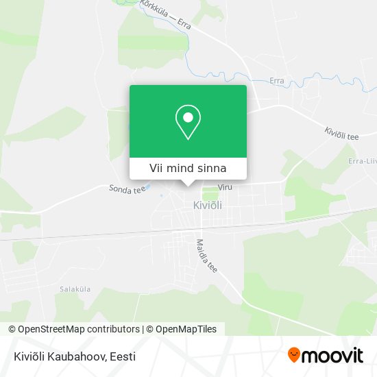 Kiviõli Kaubahoov kaart