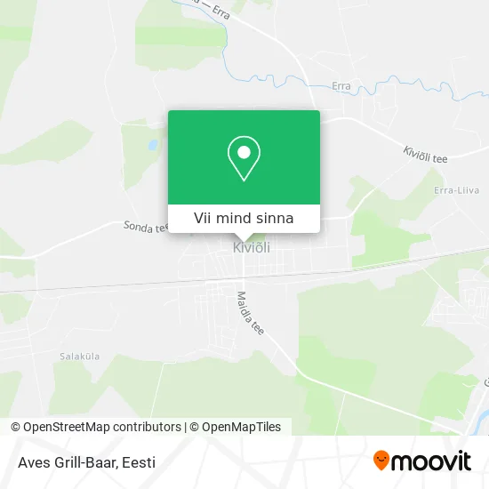 Aves Grill-Baar kaart