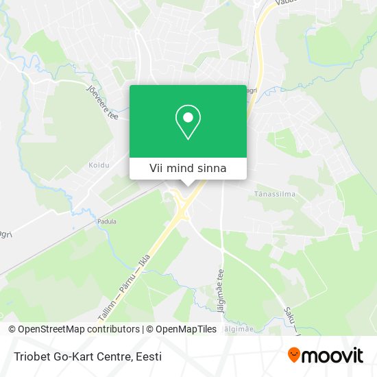 Triobet Go-Kart Centre kaart