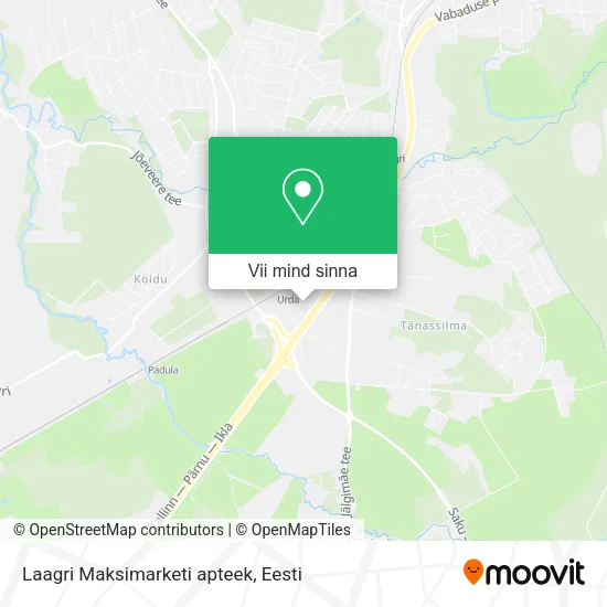 Laagri Maksimarketi apteek kaart