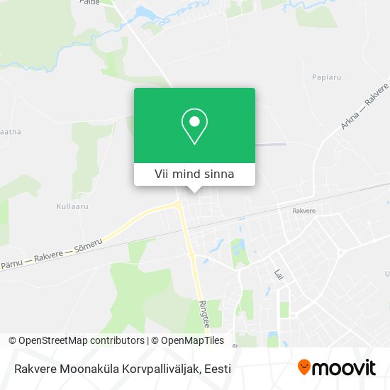 Rakvere Moonaküla Korvpalliväljak kaart