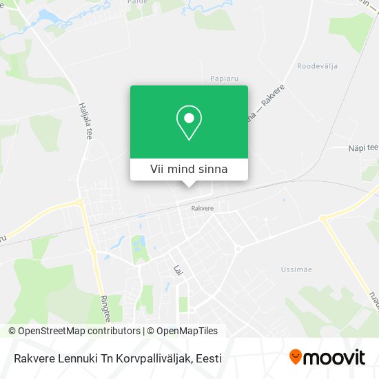 Rakvere Lennuki Tn Korvpalliväljak kaart