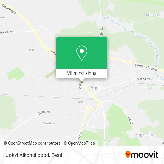 Johvi Alkoholipood kaart
