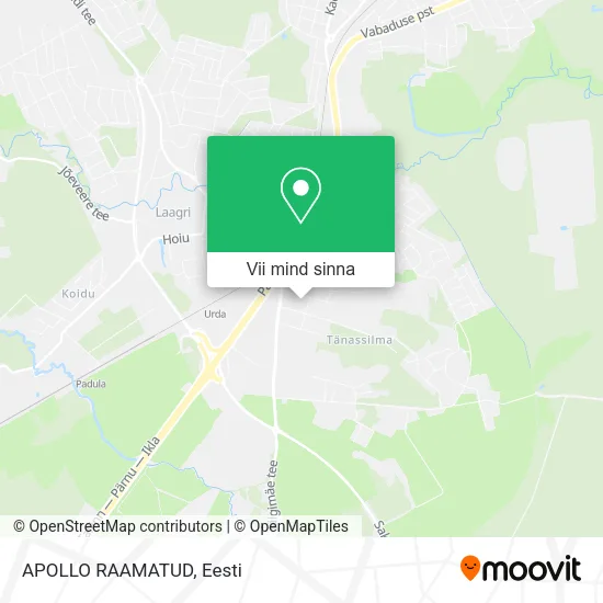 APOLLO RAAMATUD kaart