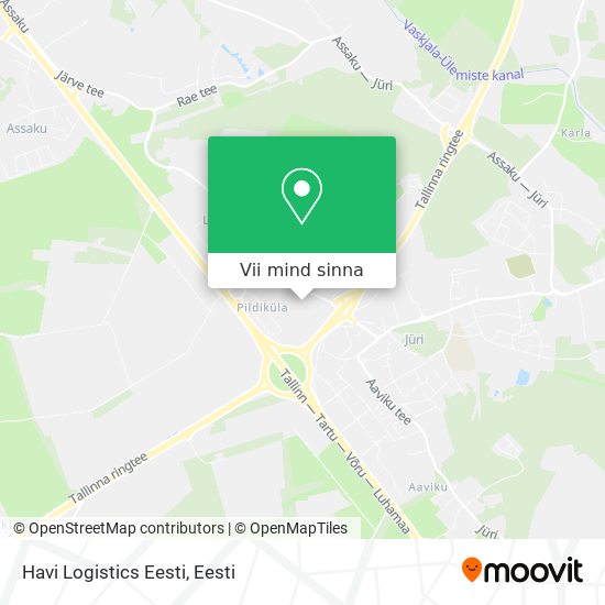 Havi Logistics Eesti kaart