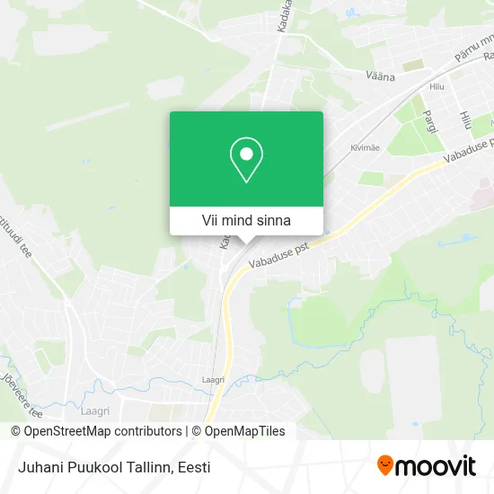 Juhani Puukool Tallinn kaart