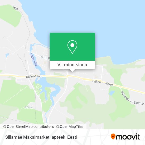 Sillamäe Maksimarketi apteek kaart