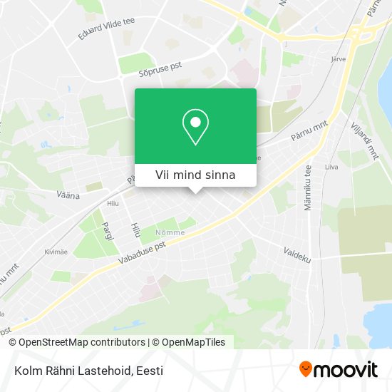 Kolm Rähni Lastehoid kaart