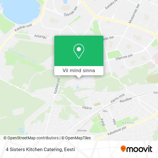 4 Sisters Kitchen Catering kaart