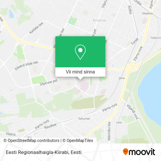 Eesti Regionaalhaigla-Kiirabi kaart