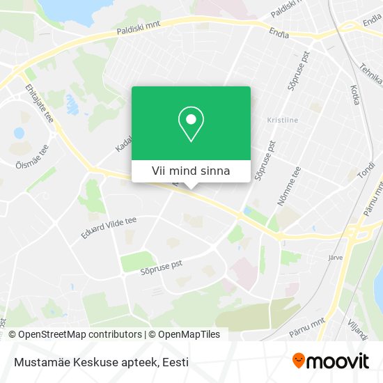 Mustamäe Keskuse apteek kaart