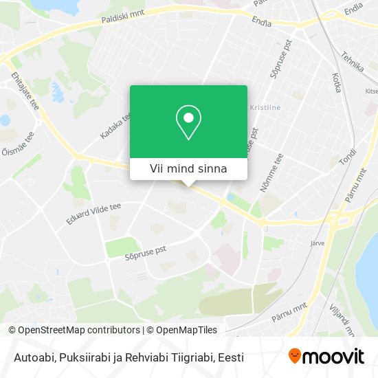 Autoabi, Puksiirabi ja Rehviabi Tiigriabi kaart