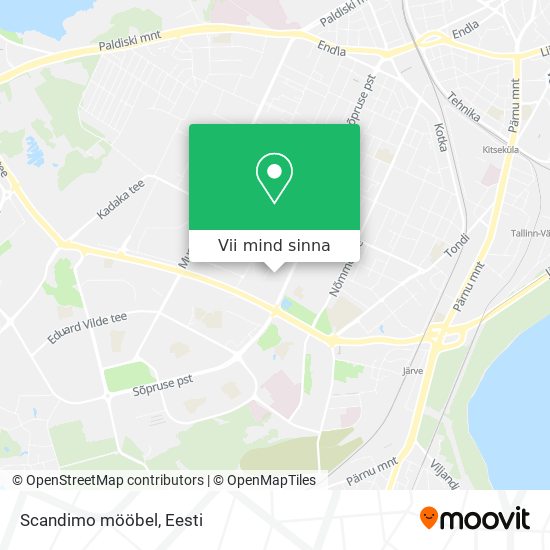 Scandimo mööbel kaart