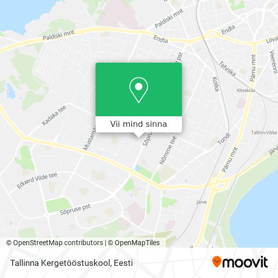 Tallinna Kergetööstuskool kaart