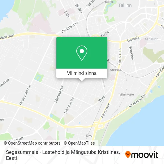 Segasummala - Lastehoid ja Mängutuba Kristiines kaart