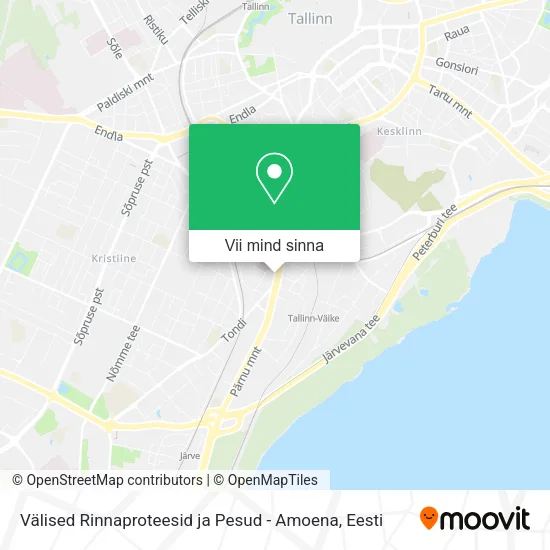 Välised Rinnaproteesid ja Pesud - Amoena kaart